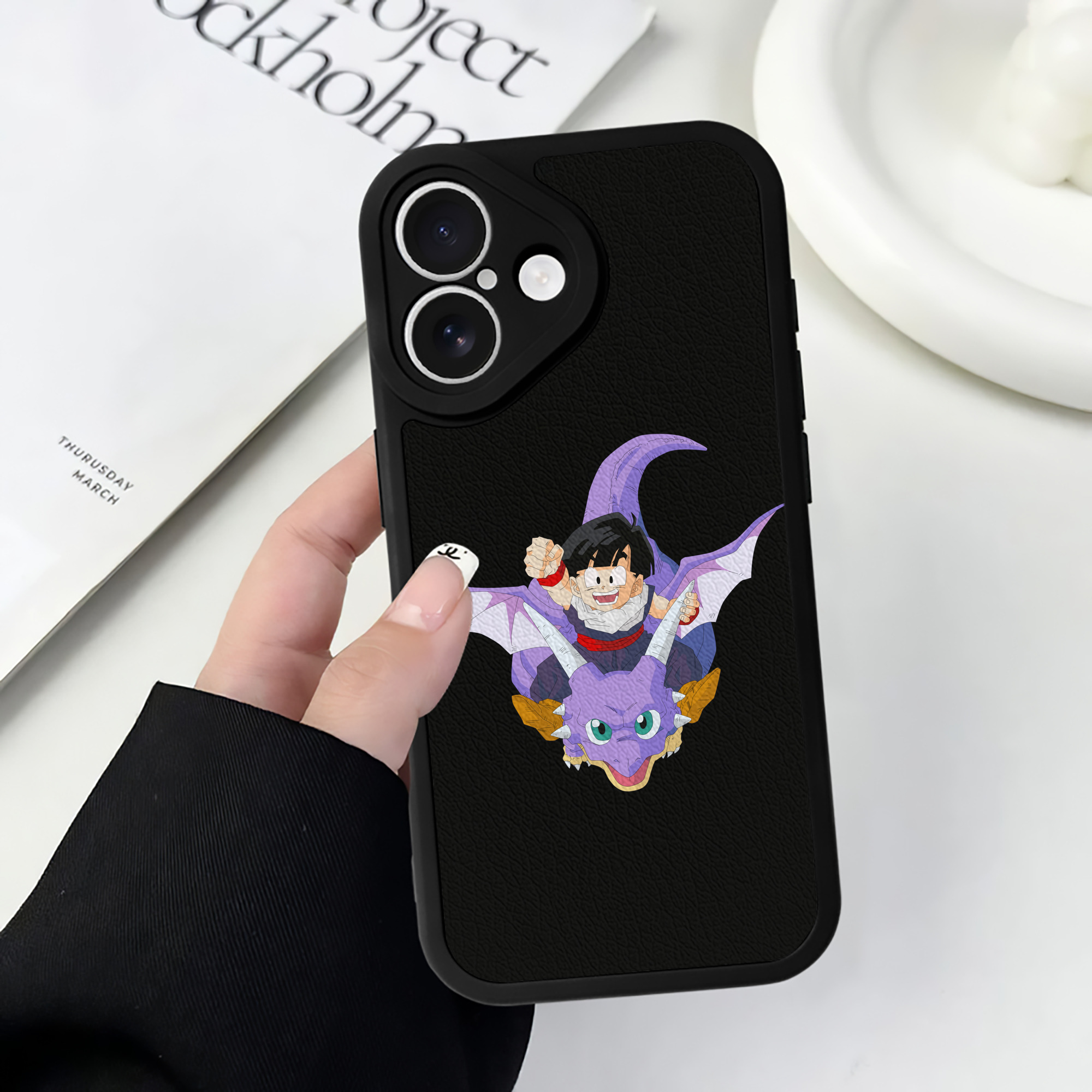 （画像用） ドラゴンボール DRAGON BALL 【iPhone 16シリーズ対応】シリコンスマホケース（レザー調） 材質：シリコン